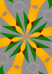 ornament #104,(blandade media)