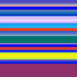 stripes-strings multicolor, 2019, (blandade media)