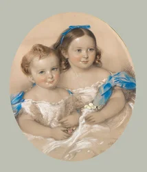 Dubbelporträtt av Mary Sime Greig och David Middleton Greig