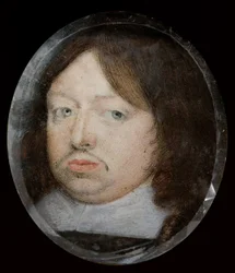 Miniatyr av Karl X, Sveriges kung, ca 1650 (gouache)