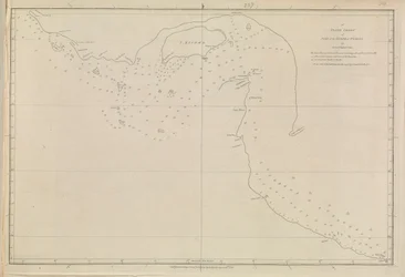 Planer över hamnar, Dalrymple, Alexander publicerad 1791. En plankarta över Persiska viken, av löjtnant John Cant 1773