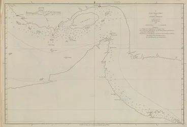 Plans of Ports, Dalrymple, Alexander publicerad 1791 ID-nummer 41167-2001 En plankarta över en del av Persiska viken, delvis korrigerad av löjtnant Edward Harvey 1778