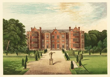 Burton-Agnes Hall, Yorkshire, England. 1880 (gravyr)