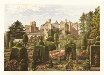Levens Hall., Cumbria, England. ,1880 (gravyr)