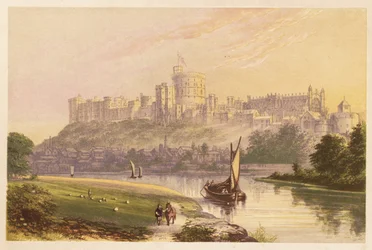 Windsor Castle, Berkshire, England. 1880 (gravyr)