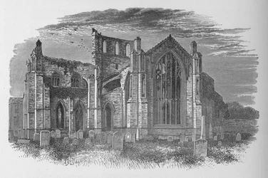 Från öster, Melrose Abbey, c1880, 1897