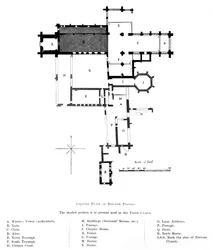 Markplan för Bolton Priory, 1897