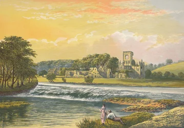 Kirkstall Abbey, c1880, 1897