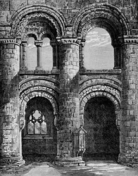 Norman Arches i Nave, Jedburgh Abbey, c1880, 1897