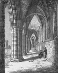 North Aisle, Whitby Abbey, c1880, 1897