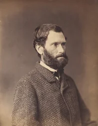 [Skäggig man i tweedjacka], tidigt 1860-tal.