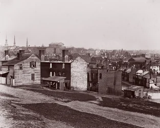 Richmond efter evakueringen, 1865.