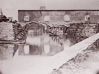 Ruiner nära Canal Basin, Richmond, 1865.