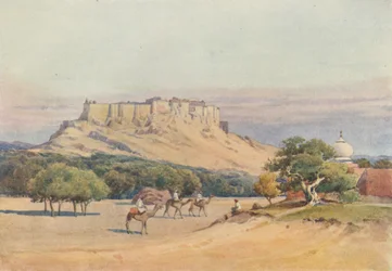 Jodhpur - Översikt över fortet, c1880 1905.