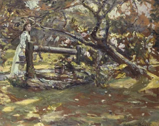 I trädgården, ca 1900