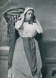 En fiskfru i Newhaven, Skottland, 1912