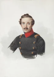 Porträtt av Arist Fyodorovich von Gersdorff 1805-1883, 1840