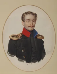 Porträtt av Platon Ivanovich Panshin 1817-1863, 1841
