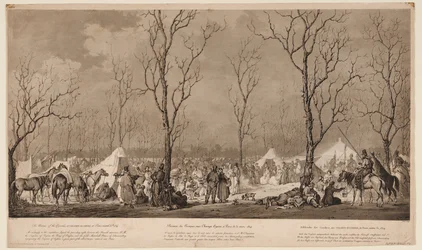 Kosackernas bivack på Avenue des Champs-Elysées i Paris mars 1814, 1814