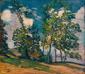 En blåsig dag, c1906