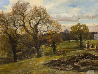 Cadzow Forest, ca 1860 (olja på duk)