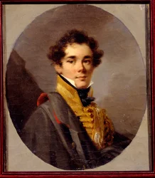 Porträtt av greve Vasilij Olsufyev (1796-1858). Målning av Alexander (Alexandre) Molinari (1772-1831), olja på duk