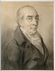 Porträtt av greve Grigory Alexeyevich Shcherbatov (1735-1810) - Molinari, Alexander (1772-1831) - Sanguine, svartvit krita på papper - 29,8x23 - Statens konstmuseum i Tatarstan, Kazan
