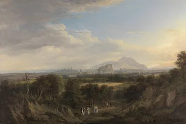 A View of Edinburgh from the West, c.1822-26 (olja på duk)