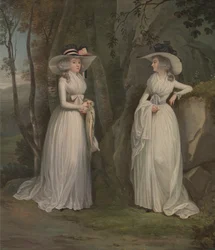 Eleanor och Margaret Ross, mellan 1785 och 1790.