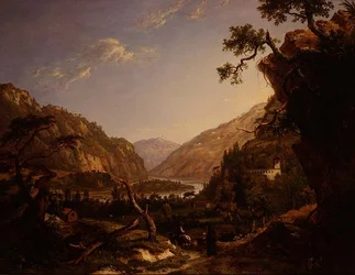 Rocky River Landskap i Tyrolen