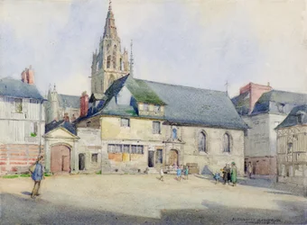 Caudebec-en-Caux (akvarell)