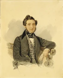 Porträtt av Nikolai Mikhailovich Donaurov 1806-1849, 1830-talet