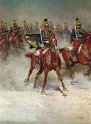 Husar är på galoppen