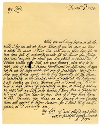 Brev från Alexander Pope till Charles Montagu, 3 december 1714.