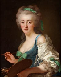 Porträtt av Anne Vallayer-Coster 1744-1818, 1783.