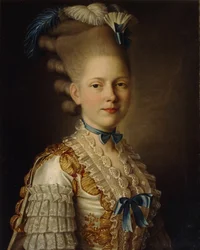 Porträtt av Contesse H. Obolenskaya, CA 1776