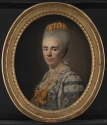 Porträtt av Mme Antoinette-Louise Issard-Lacour, gift med Ch. A. Bourlet de Vauxelles