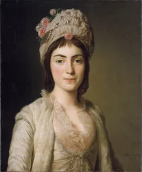 Porträtt av Zoie Ghica, Moldaviens prinsessa, 1777
