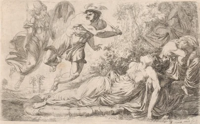 Perseus och den sovande medusan, 1774.
