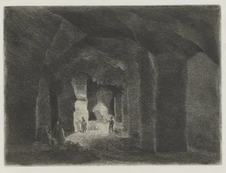 Underjordiskt tunnelsystem i Sint Pietersberg i Maastricht Pres de la Meuse, 11 Eaux-Fortes (serietitel)