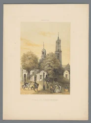 Gammalt vakthus med torg i Maastricht Place du gouvernement (titel på objekt) Monuments de Maastricht (serietitel)