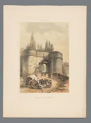 Tongerse gate i Maastricht Porte de Tongres (titel på objekt) Monuments de Maastricht (serietitel)