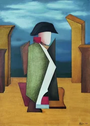 Abstrakt militärfigur