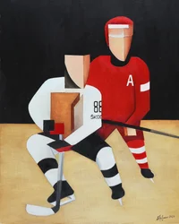 Geometriska hockeyspelare