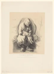 Porträtt av Thomas Peters Thomas Peters. Gammal 112 år (titel på objekt)