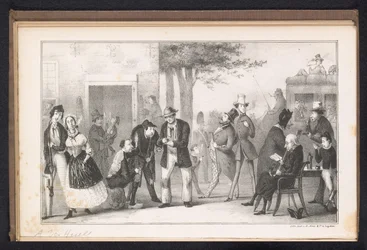 Tecknad i Leiden studentalmanacka, 1843 Nikotinörten (titel på objekt)
