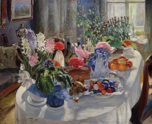 påskbord. 1915-16