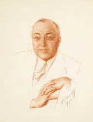 Porträtt av Boris Alexandrovich Bakhmeteff 1880-1951, 1935
