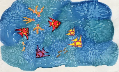 Fisk, 1999 (målat siden)