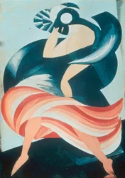 Figur av den tredje kvinnliga masken